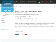 Tablet Screenshot of pestana-porto-santo.com